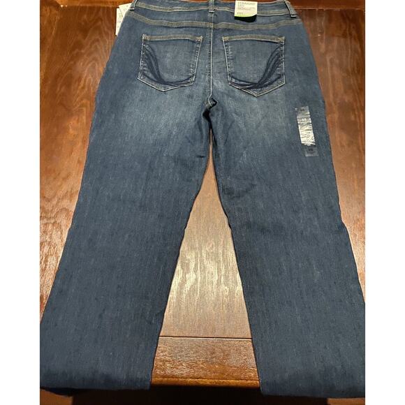 Style & Company Demin Jeans 6 Short Straight Leg High Rise Tummy Control NWT - Picture 7 of 13